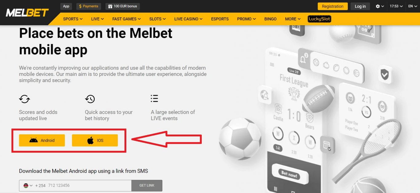 Melbet app Kenya